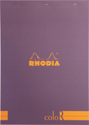 

Rhodia A4 Note Pad(Basics Purple ColoR - No. 18 - A4 - 297 mm x 210 mm, Purple)