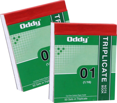 

Oddy Pocket-size Triplicate Books(Triplicate Note Book 1/16 in 50 Sets, Ruling, Pack of 5)