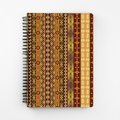 

RAYITE A5 Diary(Orange Tribal Strips, Multicolor)