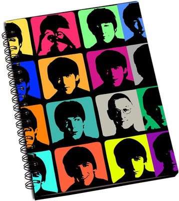 

Rangeele Inkers A5 Notebook(The Beatles pop Art, Multicolor)