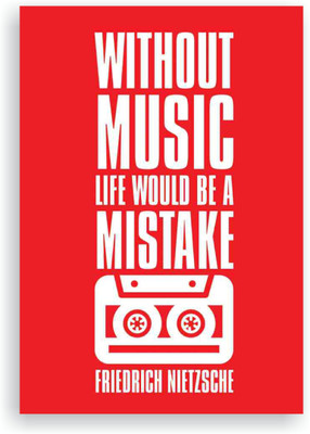 

Goodwork A6 Notebook(Without Music Life, Red)