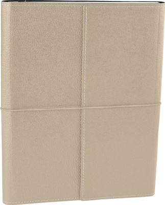 

Eco-Leatherette B5 Journal(Handcrafted, Beige)