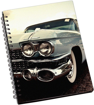 

Rangeele Inkers A5 Notebook(Blue Vintage Car, Multicolor)