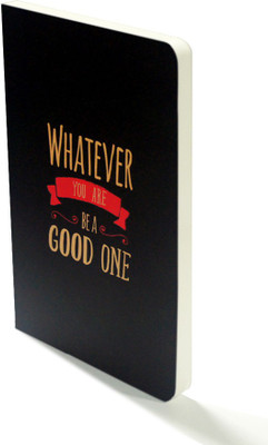 

inkFlap A5 Journal("FlapBook" Premium Square Grid Notebook - "Whatever You Are", Black)