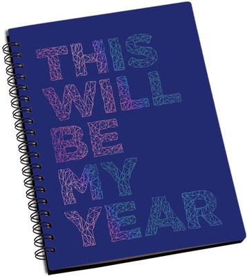 

ShopMantra A5 Notebook(This Will Be My Year Designer Spiral Notebook, Multicolor, Pack of 2)