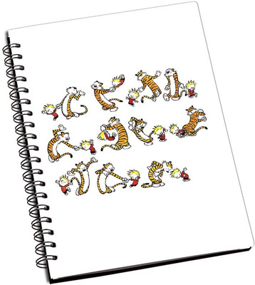 

Rangeele Inkers A5 Notebook(Calvin And Hobbes Dancing, Multicolor)