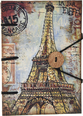 

Craft Play A5 Diary(La Tour Eiffel Special Binding With Button, Multicolor)
