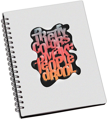 

Rangeele Inkers A5 Notebook(Pretty Color make People Drool, Multicolor)