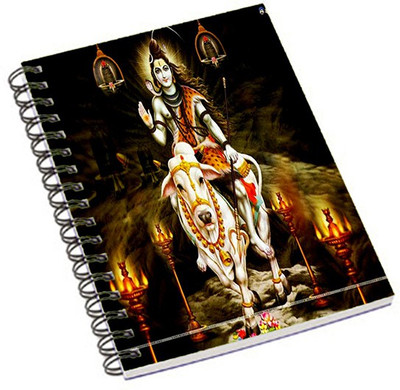 

Shopmania A5 Notebook(Shiva On nandi, Multicolor)