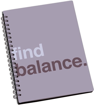 

Rangeele Inkers A5 Notebook(Find balance, Multicolor)