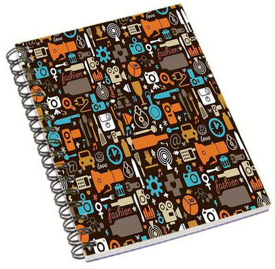 

Shopmania A5 Notebook(DESIGNER NOTEBOOK, Multicolor)