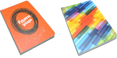 

Ink and Graphite A5 Notebook(Paperback Collection Combo, Multicolor, Pack of 2)