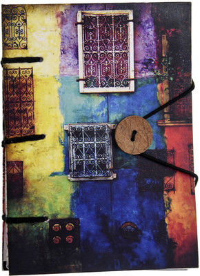 

Craft Play A5 Diary(Special Binding Vintage Window Print, Multicolor)