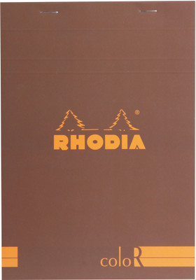

Rhodia A5 Note Pad(Basics Chocolate ColoR - No. 16 - A5 - 210 mm x 148 mm, Chocolate)