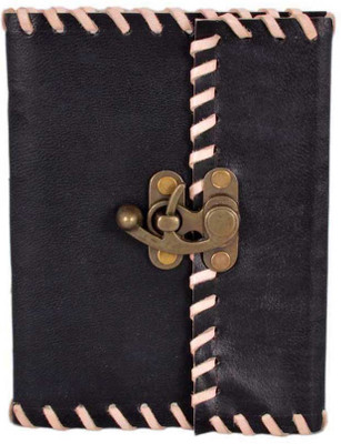 

Craft Club A6 Diary(leather lock notebook, Black)
