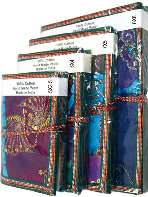 

R S Jewels Mini Gift Set(Handmade Paper Notebook, Multicolor)