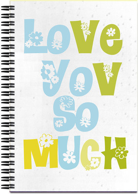 Art Emporio A5 Notebook(Love You So Much, Grey)
