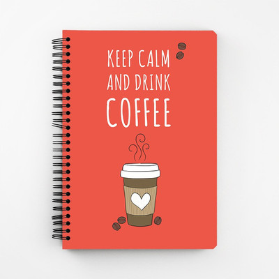 

RAYITE A5 Diary(Keep Calm And Have Cofee, Multicolor)