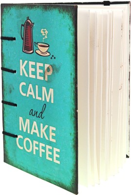 CRAFT CLUB Keep Calm And Make Coffee print in special binding Regular Journal Unruled 144 Pages(Sky Blue)