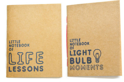 

Ink and Graphite B7 Memo Book(Little Kraft Notebook, Brown, Pack of 2)