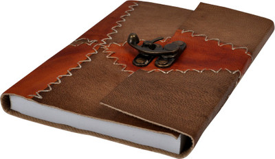 

Lal Haveli Regular Diary(Handmade Paper Leather Notebook Office Diary Notepad Journal Book, Brown)