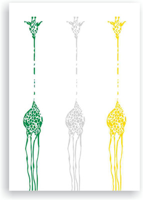 

Goodwork A6 Diary(3 Giraffe Notebook, White)