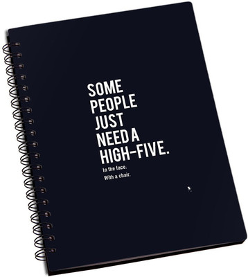 

Rangeele Inkers A5 Notebook(Some People need A high Five With Chair, Multicolor)