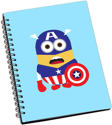 

Rangeele Inkers A5 Notebook(captain America Minion, Multicolor)