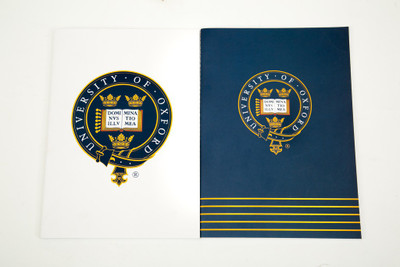 

University of Oxford A4 Notebook(Sheets, White, Blue, Pack of 2), Blue;white