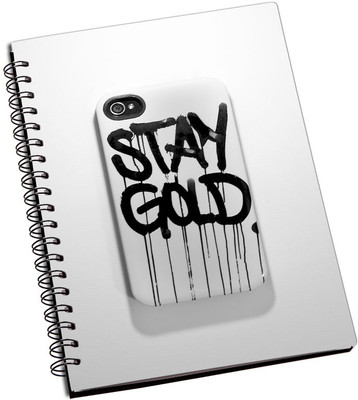 

Rangeele Inkers A5 Notebook(Stay gold I Phone, Multicolor)