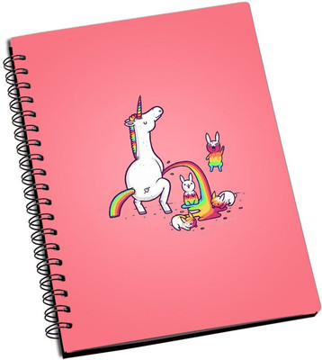 

Rangeele Inkers A5 Notebook(Unicorn Funny, Multicolor)