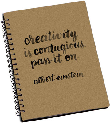 

ShopMantra A5 Notebook(Creativity Is Contagious Designer Spiral Notebook, Multicolor, Pack of 2)