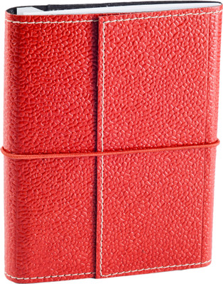 

Eco-Leatherette A6 Journal(Handcrafted, Red)