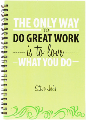 

The Crazy Me A5 Diary(Love What You Do Spiral, Multicolor)