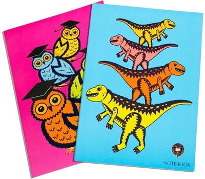 

University of Oxford A4 Notebook(Sheets, Pink, Blue, Pack of 2), Blue;pink