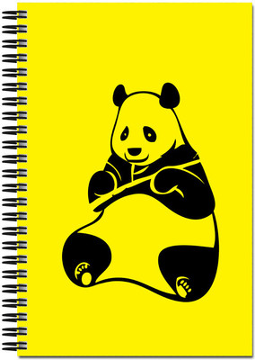 

Art Emporio A5 Notebook(Panda in Yellow, Yellow)