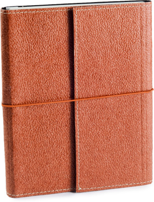 

Eco-Leatherette A5 Journal(Handcrafted, Light Brown)