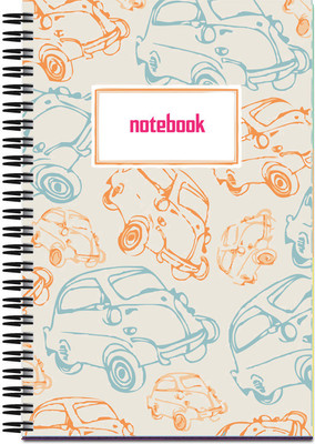 

Art Emporio A5 Notebook(Retro Cars, Grey)