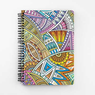 

RAYITE A5 Diary(Tribal Ethnic Pattern, Multicolor)
