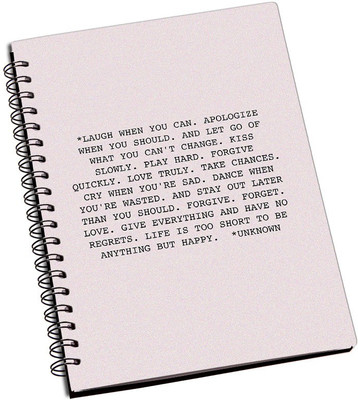 

Rangeele Inkers A5 Notebook(Life Quotes, Multicolor)