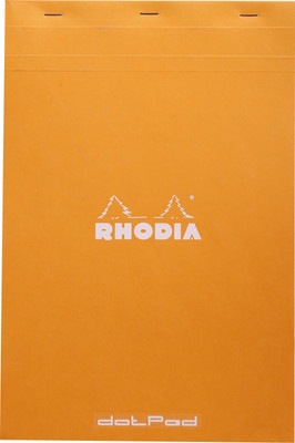 

Rhodia A4 Note Pad(Basics Orange Dot - No. 19 - 318 mm x 210 mm, Orange)