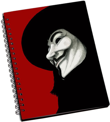 

Rangeele Inkers A5 Notebook(V For vendetta Art, Multicolor)