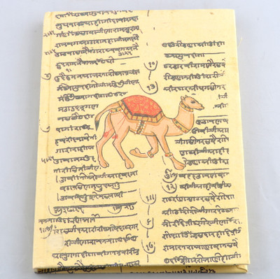 

Capra Book-size Notebook(Recycled, Handmade, Handcrafted, Beige)