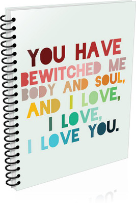 VenTechno A5 Diary(Love A5 - Diary (Spiral Bound), Multicolor)