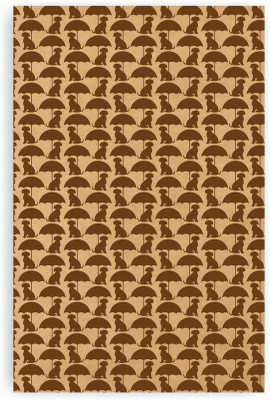 

Goodwork A5 Notebook(Dog with umbrella, Brown)