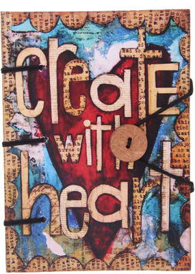 

Craft Play A5 Diary(Create With Heart Special Binding With Button, Red)