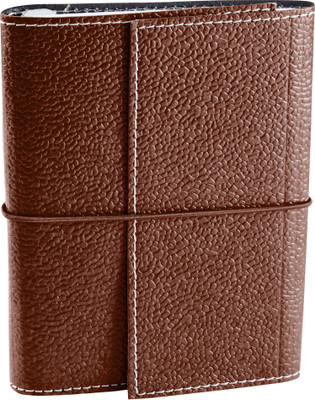 

Eco-Leatherette A6 Diary(Handcrafted, Dark Brown)