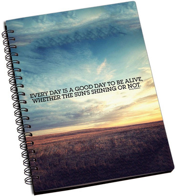 

Rangeele Inkers A5 Notebook(Good Day To Alive, Multicolor)