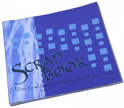

Creates & Designs Regular Journal(Handmade Paper Scrap Book, Blue)
