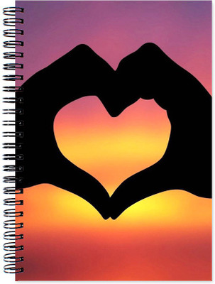 

VenTechno A5 Diary(Love Theme Wirebound Ruled Paper Sheets Personal and Office Stationary Notebooks Diary, Multicolor)